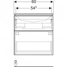 Тумба з раковиною Geberit iCon Set ДСП лава матова 502.335.JK.1