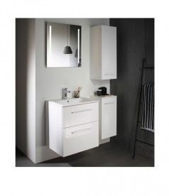 Тумба з раковиною Geberit Selnova Square 58.8х50,2 см ДСП білий глянець 501.236.00.1