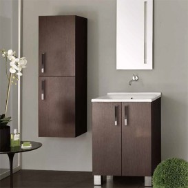 Тумба с раковиной Kerasan Comunita Aquadom 60х60 см тёмный дуб 9165K2