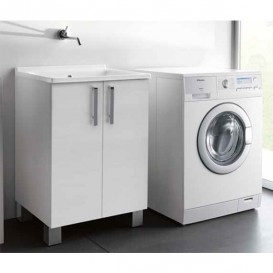 Тумба с раковиной Kerasan Comunita Aquadom 60х50 см белый структурный 9166K1