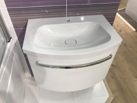 Тумба с раковиной Kolpa-san Adele OUA 110 111х50 см ДСП с 3D пленкой белый матовый 528680