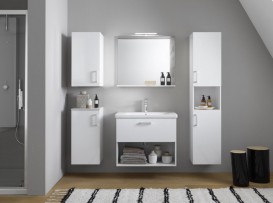 Тумба с раковиной Kolpa-san Evelin OUE 80 II 80х64.5 см ДСП белый 573890