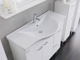 Тумба с раковиной Kolpa-san Fiona OUF 100 100х80см ДСП белый 507710