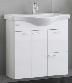 Тумба з раковиною Kolpa-san Fiona OUF 80 80х80 см ДСП білий 507690