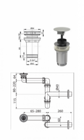 Тумба с раковиной Kolpa San Grace OUG 70 700x520x444 мм ДСП/МДФ дуб галифакс/черный матовый 546350