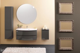 Тумба с раковиной Kolpa-san Iman OUI 100 100х50 см ДСП антрацит 536720