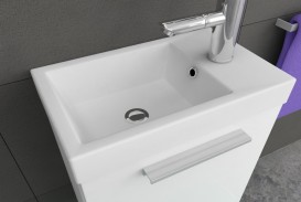 Тумба з раковиною Kolpa-san Kiki OUK 40 40.6х51см ДСП білий 502820