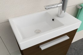 Тумба с раковиной Kolpa-san Kiki OUK 40 40.6х51см ДСП темный дуб 529100