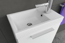 Тумба з раковиною Kolpa-san Kiki OUK 50 50.6х51см ДСП білий 538780