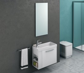 Тумба з раковиною Kolpa-san Kiki OUK 60 D 60.6х51 см права ДСП білий 561190