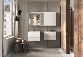 Тумба із раковиною Kolpa San Naomi OUN 50 500x400x495 мм МДФ/ДСП білий 546000