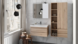 Тумба з раковиною Kolpa San Naomi OUN 60 600x450x495 мм натуральне дерево 546010