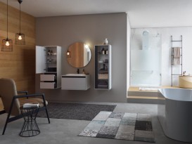 Тумба з раковиною Kolpa-san Pandora OUP 75 75х41.6 см ДСП білий 514150