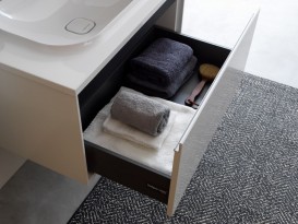 Тумба с раковиной Kolpa-san Pandora OUP 75 75х41.6 см ДСП черный камень 514210