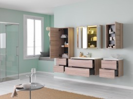 Тумба з раковиною Kolpa-san Tara OUT 70 71х49.5 см ДСП з 3D плівкою сатин дуб 528350