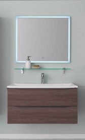 Тумба с раковиной Kolpa-san Tara OUT 90 91х49.5см ДСП с 3D пленкой темный дуб 528380