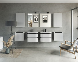 Тумба з раковиною Kolpa San Vittoria OUV 60 600x500x472 мм темно-сірий 547010