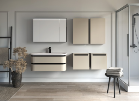 Тумба з раковиною Kolpa San Vittoria OUV 100 1000x500x472 мм МДФ бежевий 546200