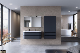 Тумба с раковиной Kolpa San Vittoria OUV 120 1200x500x472 мм МДФ темно-серый 547070