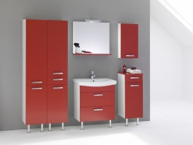 Тумба с раковиной Kolpa-san Viva OUV 50 49.5х70.5 см ДСП красный 505330