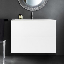 Тумба з раковиною Laufen Kartell 100х50х72,6 см МДФ білий матовий H8603376401041