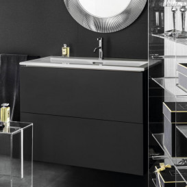 Тумба з раковиною Laufen Kartell 100х50х72,6 см МДФ темно-сірий H8603376421041