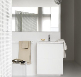 Тумба с раковиной Laufen Kartell 50х50х72,6 см МДФ белый матовый H8603316401041