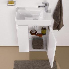 Тумба з раковиною Laufen Pro S 48х28х66,5 см петлі праворуч МДФ білий H8629644631041