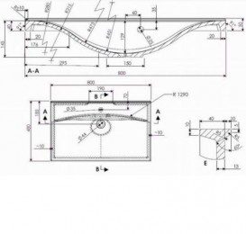 Тумба подвесная Буль-Буль Borneo 795х475х710 с раковиной Yonna 80 белый Borneo 800 (Borneo 800 + 0608101)