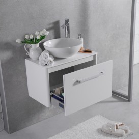 Тумба с раковиной подвесная Буль-Буль Fiji 70 и столешницей венге FIJI 70 (Fiji 70 + 0304101)