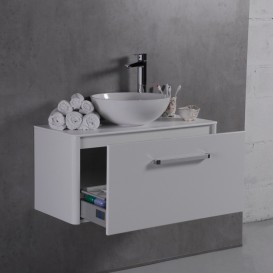 Тумба с раковиной подвесная Буль-Буль Fiji 90 и столешницей венге FIJI 90 (Fiji 90 + 0304101)