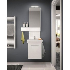 Тумба з раковиною підвісна Kolo Nova Pro 50 см з дзеркалом біла M39014000