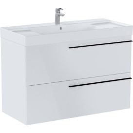 Тумба с раковиной Roca Ella 100x46 см ДСП белый глянец A851914806