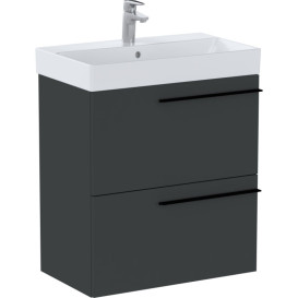 Тумба с раковиной Roca Ella 60x36 см ДСП оникс матовый A851916531