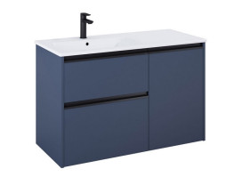 Тумба с раковиной Roca Gap Pro 100,5х46 см левосторонняя ДСП синий матовый A852061538