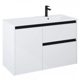 Тумба с раковиной Roca Gap Pro 100,5х46 см правосторонняя ДСП белый глянцевый A852063806