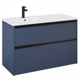 Тумба с раковиной Roca Gap Pro 100,5х46 см левосторонняя ДСП синий матовый A852057538