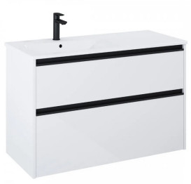 Тумба з раковиною Roca Gap Pro 100,5х46 см лівостороння ДСП білий глянсовий A852057806