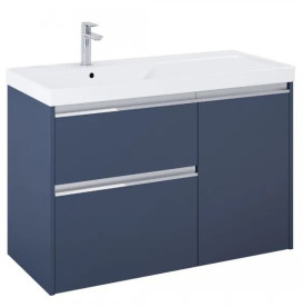 Тумба с раковиной Roca Gap Pro 100х46 см левосторонняя ДСП синий матовый A852062538