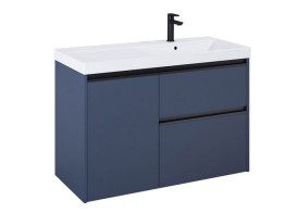 Тумба с раковиной Roca Gap Pro 100х46 см правосторонняя ДСП синий матовый A852064538