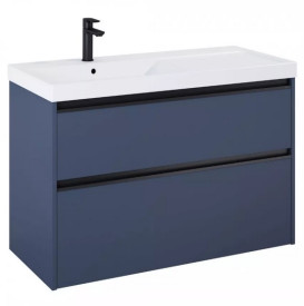 Тумба з раковиною Roca Gap Pro 100х46 см лівостороння ДСП синій матовий A852058538