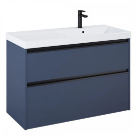 Тумба с раковиной Roca Gap Pro 100х46 см правосторонняя ДСП синий матовый A852060538