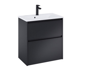 Тумба з раковиною Roca Gap Pro 60,5х38 см ДСП чорний матовий A852067532