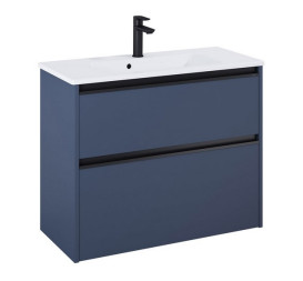 Тумба с раковиной Roca Gap Pro 80,5х38 см ДСП синий матовый A852069538