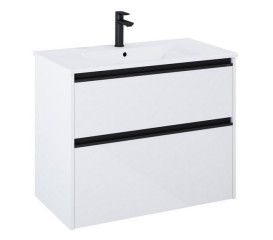 Тумба з раковиною Roca Gap Pro 80,5х46 см ДСП білий глянсовий A852051806