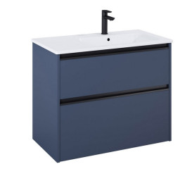 Тумба з раковиною Roca Gap Pro 80,5х46 см правостороння ДСП синій матовий A852054538