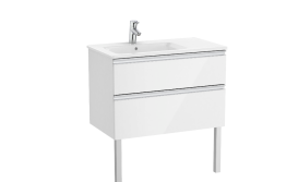 Тумба з раковиною Roca GAP Unik 80,5x46 см ДСП білий глянець  A851479806