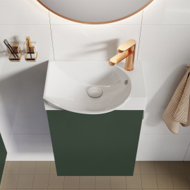 Тумба с раковиной Roca Ravell 45,2х34,1 см ДСП зеленый матовый A852448534