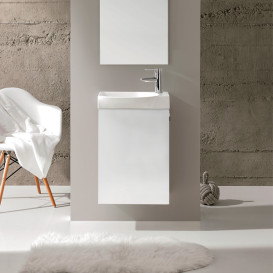 Тумба с раковиной Roca Ravell 45,2х34,1 см ДСП белый глянец A852448806