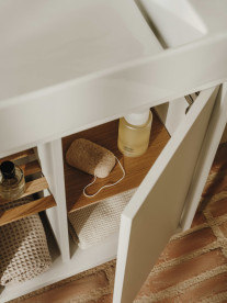 Тумба з раковиною Roca Tura Unik 55х27, 5 МДФ світлий теракотовий A852022560